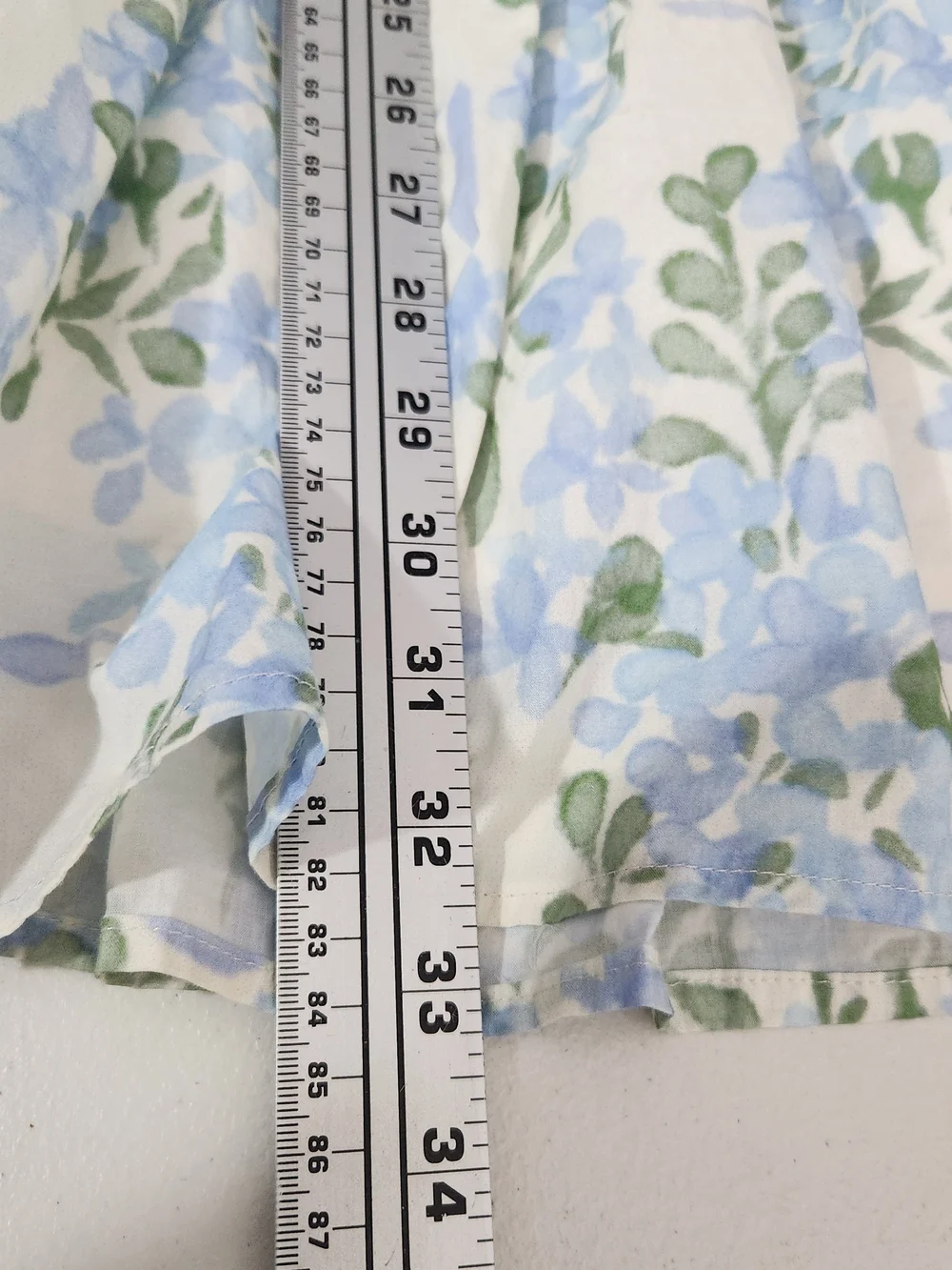 Umgee Light Blue Floral Midi Dress with Green Leaf Print - Picture 8 of 10